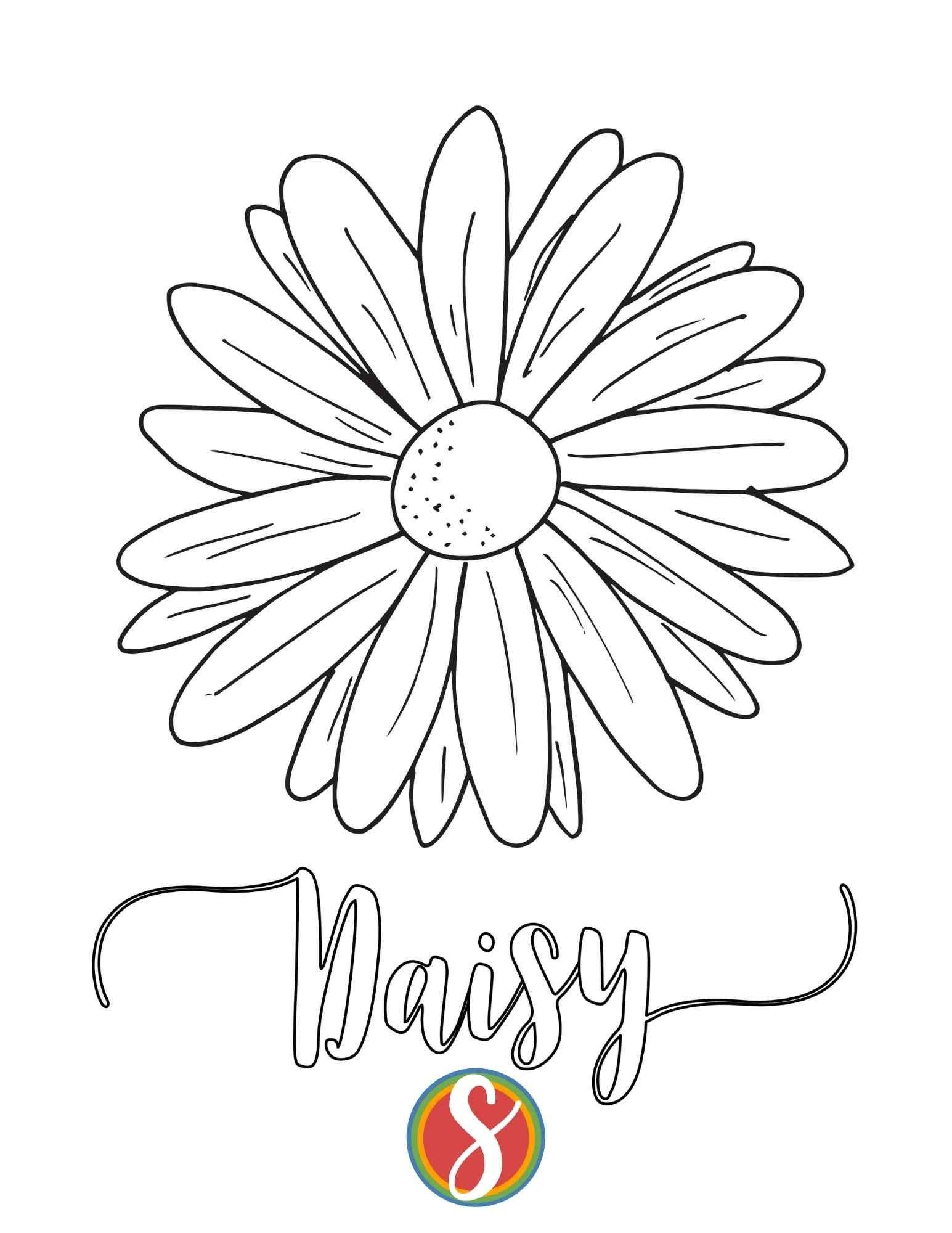 Free Printable Daisy Coloring Pages