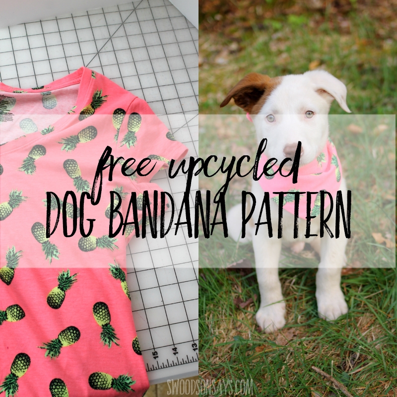Free DIY Dog Bandana Pattern Swoodson Says