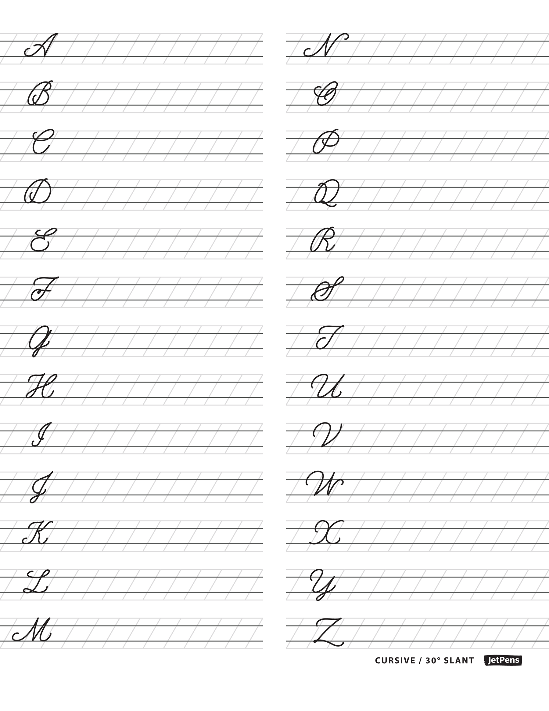 Cursive Free Printable