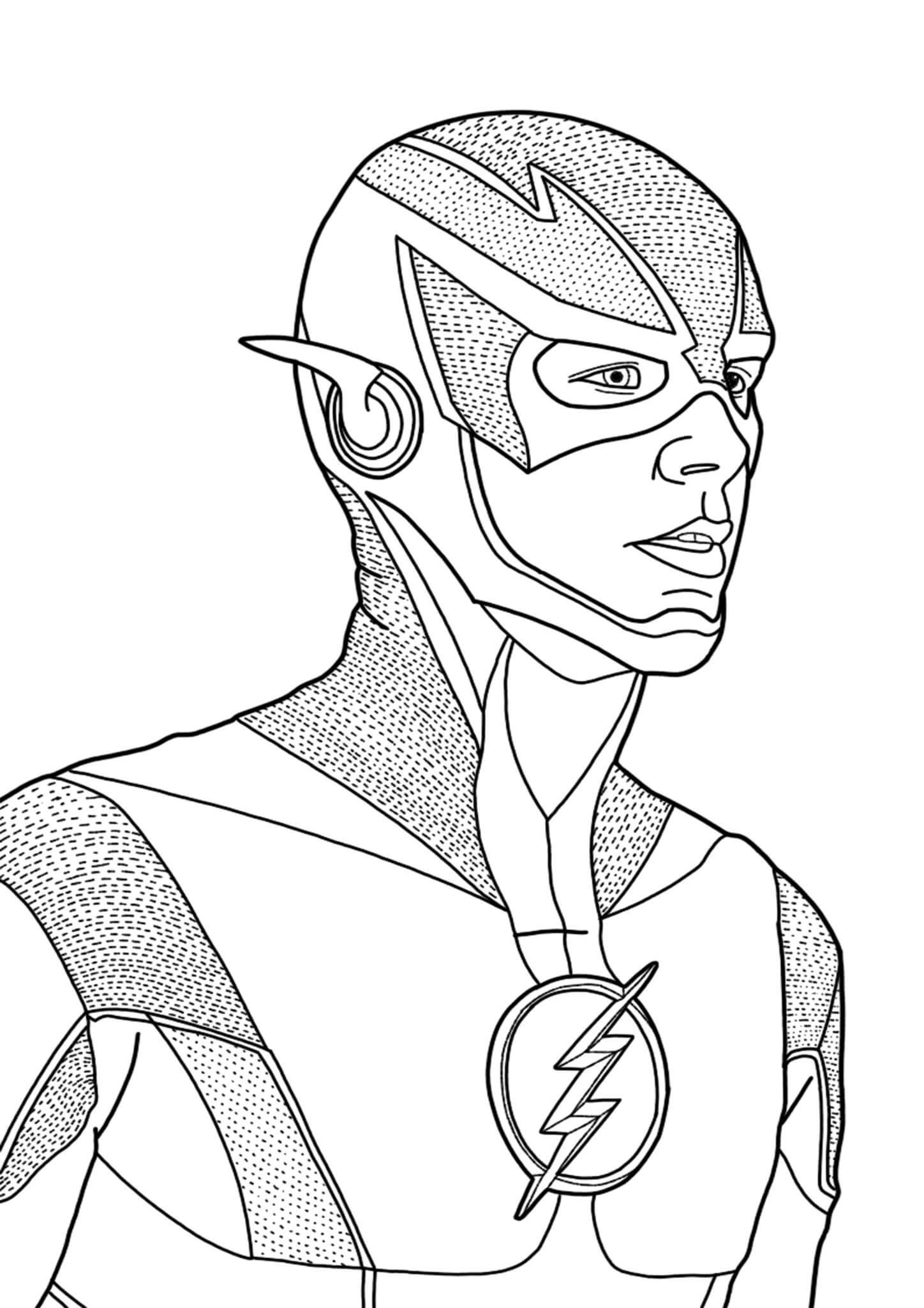 Free Easy To Print Flash Coloring Pages