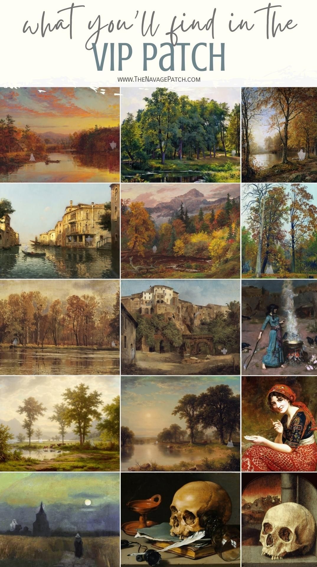 Free Fine Art Landscape Printables Halloween Edition 
