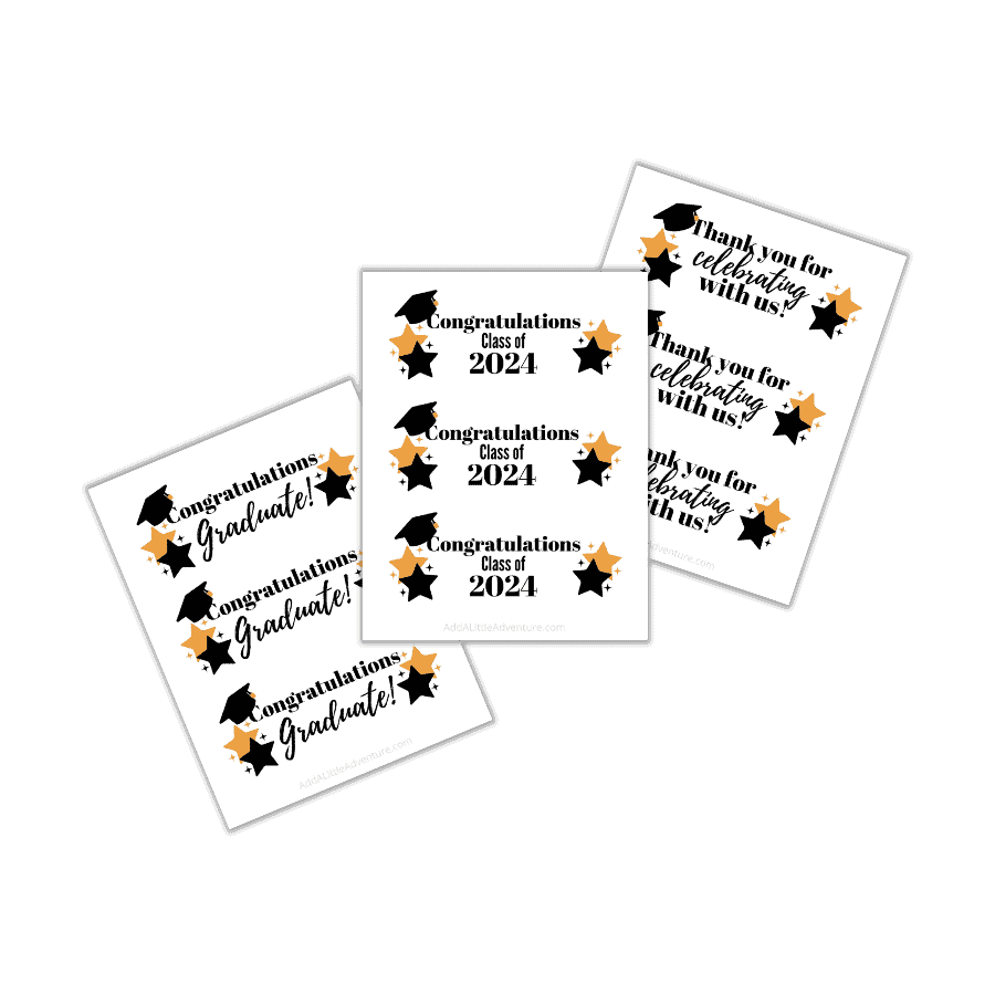 Free Printable Graduation Labels