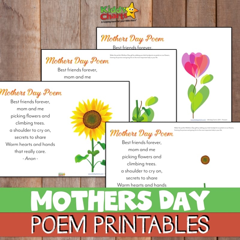 Free Handprint Mothers Day Poem Printable KiddyCharts