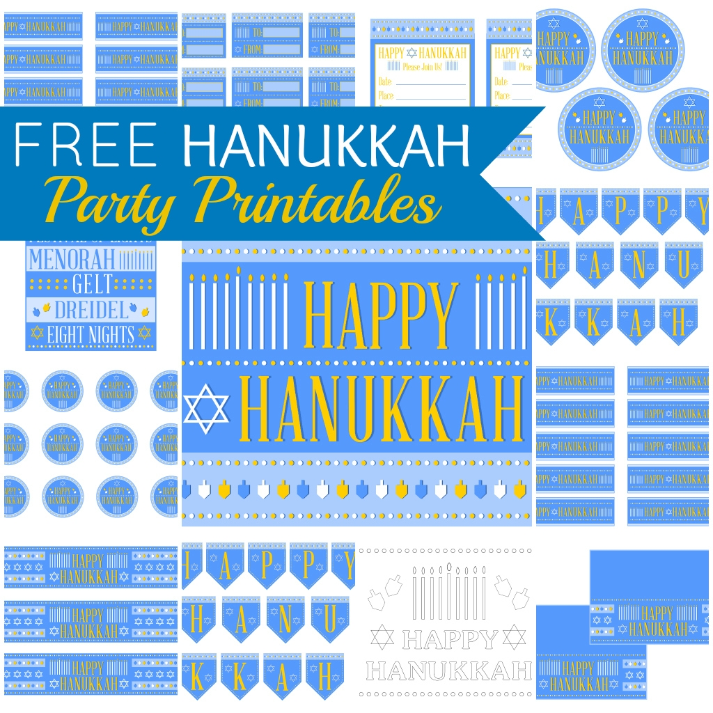 FREE Hanukkah Party Printables Catch My Party