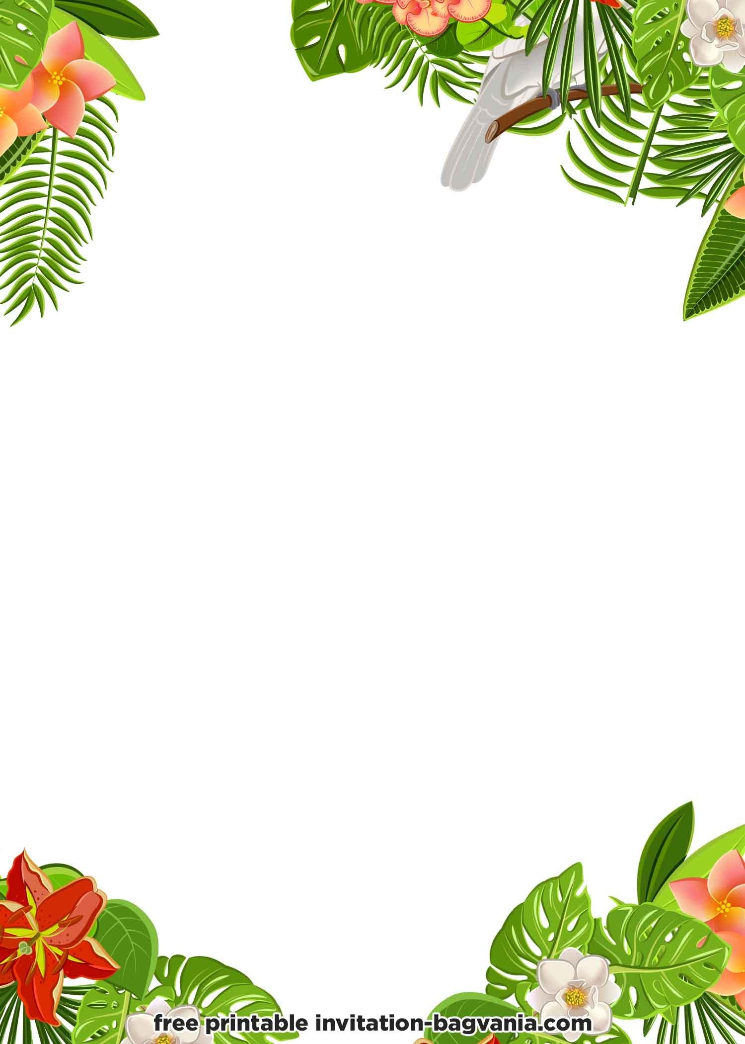 FREE Hawaiian Invitation Templates