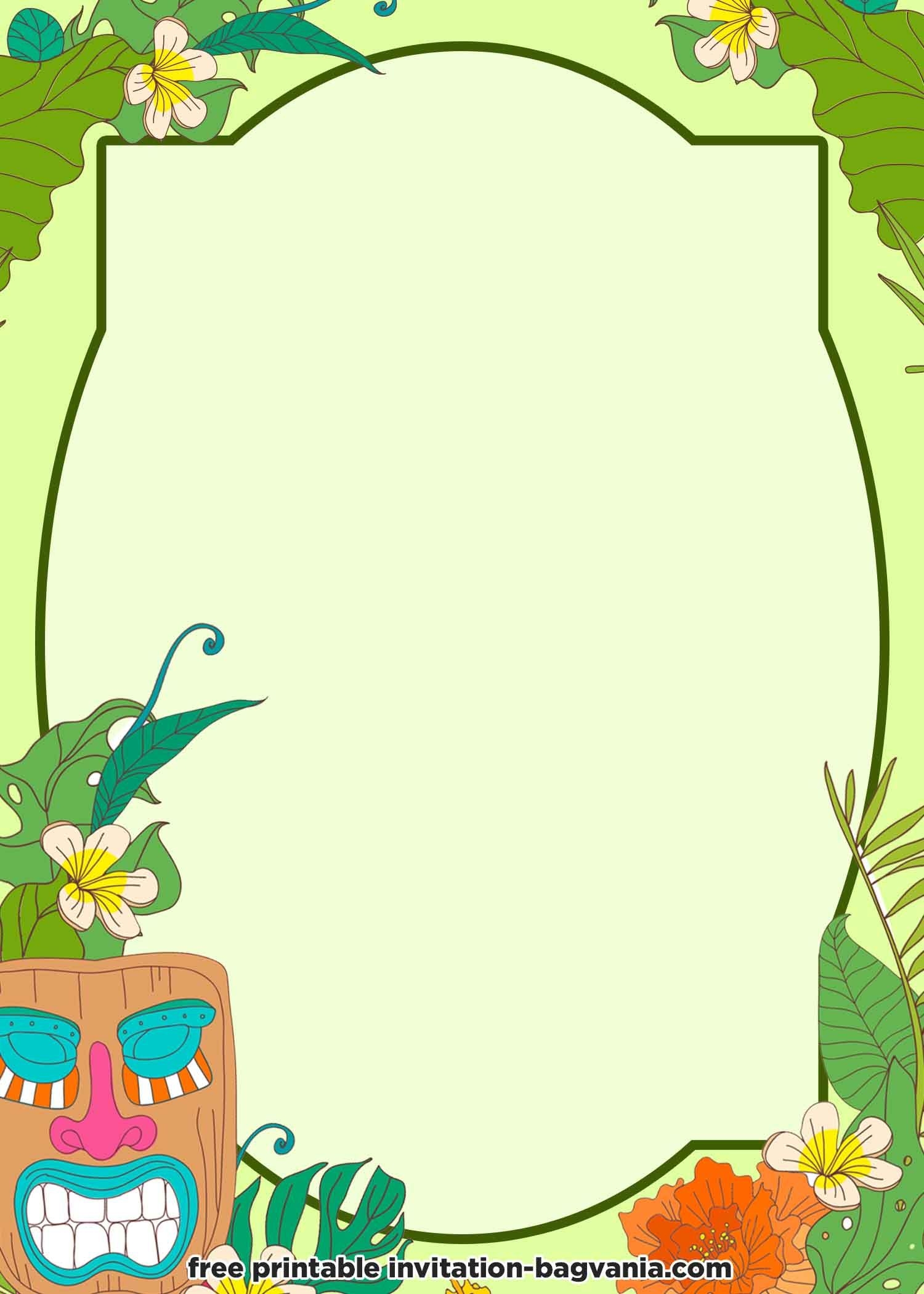 FREE Hawaiian Invitation Templates
