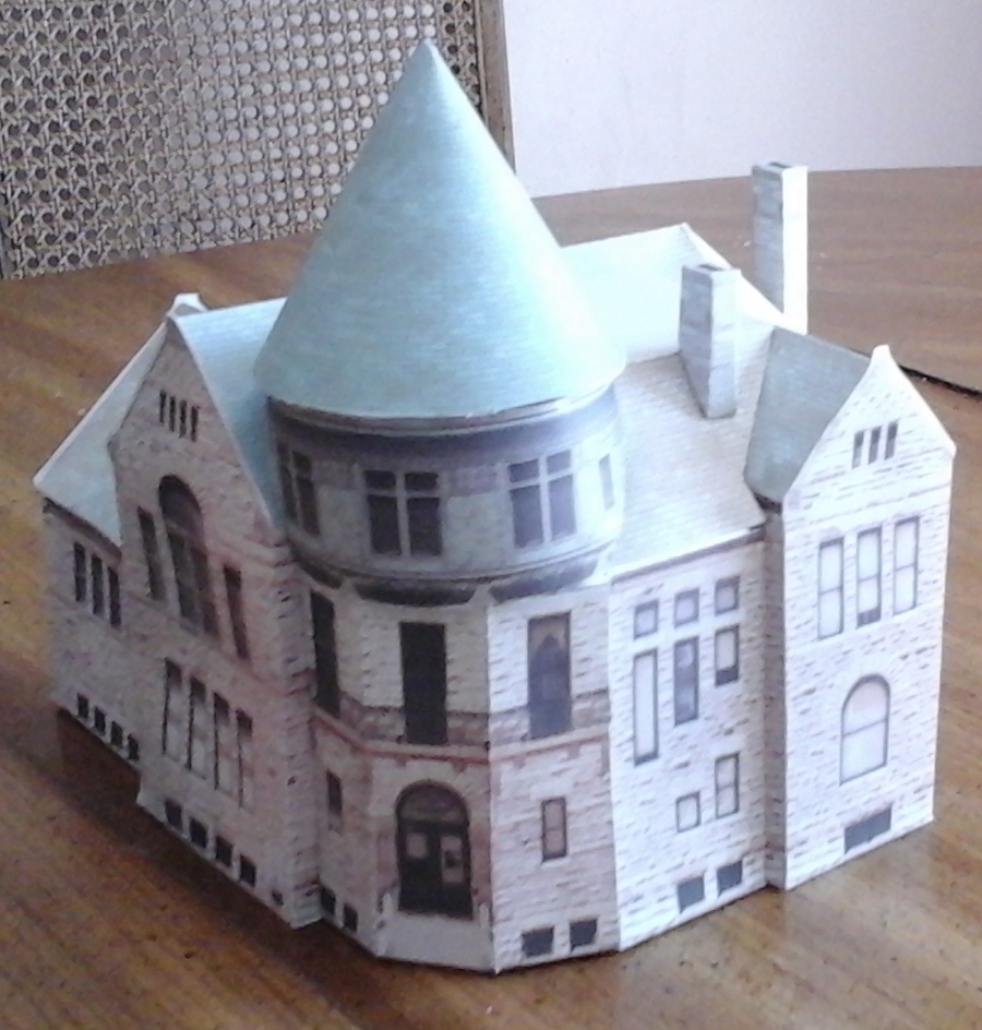 Free HO Scale 3D Printable Paper Small Town Museum 