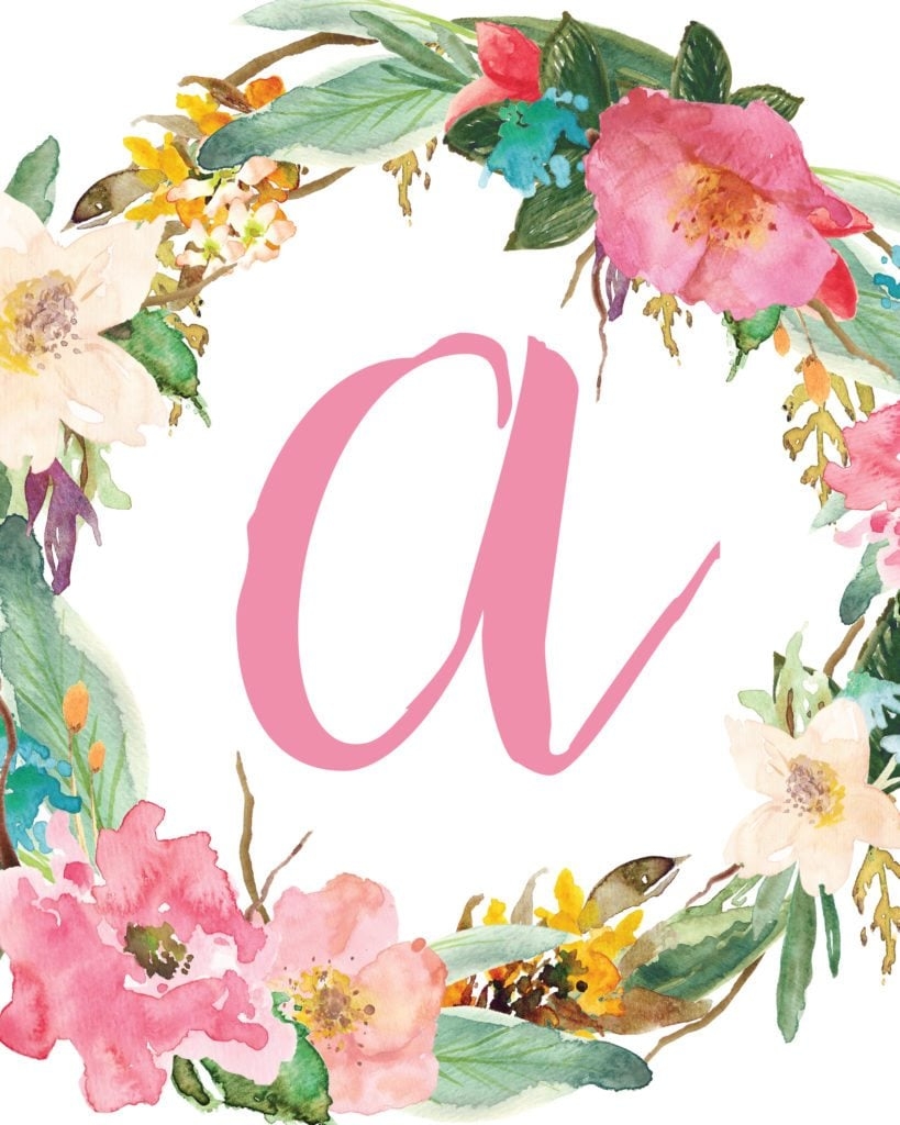 Free Initial Nursery Printable The Best Ideas For Kids