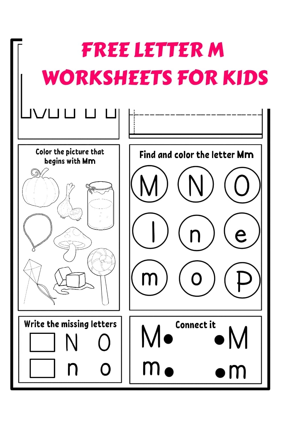 Letter M Free Printables