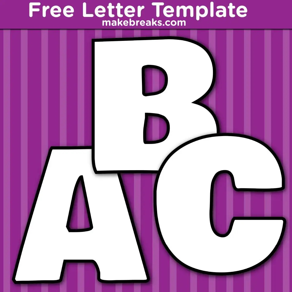 Free Letter Of The Week Templates Archives Make Breaks