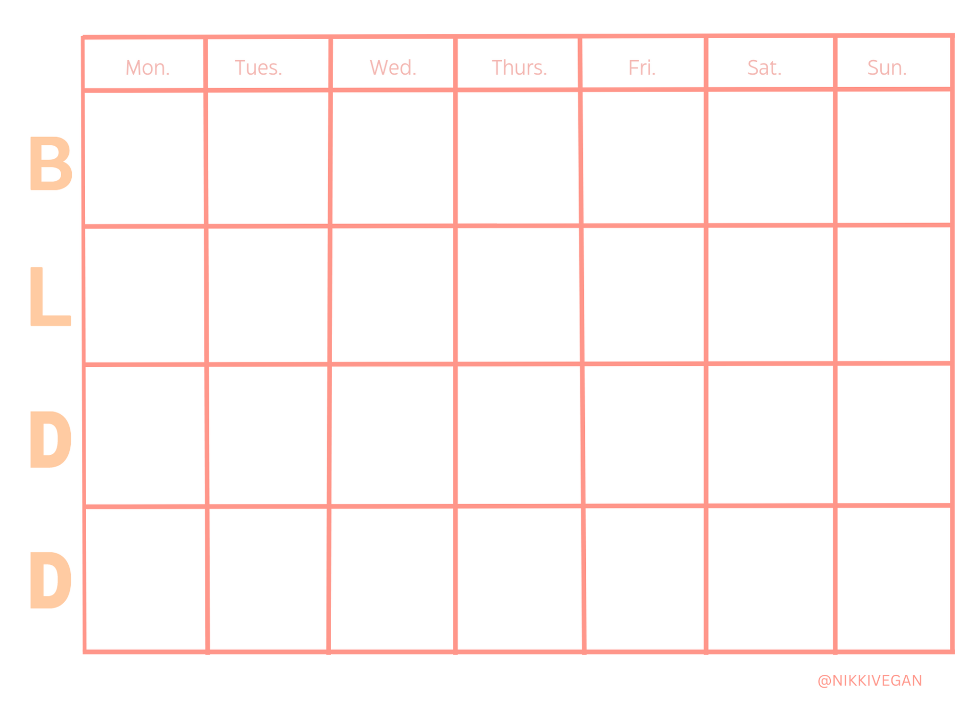 Free Printable Meal Planner Pdf