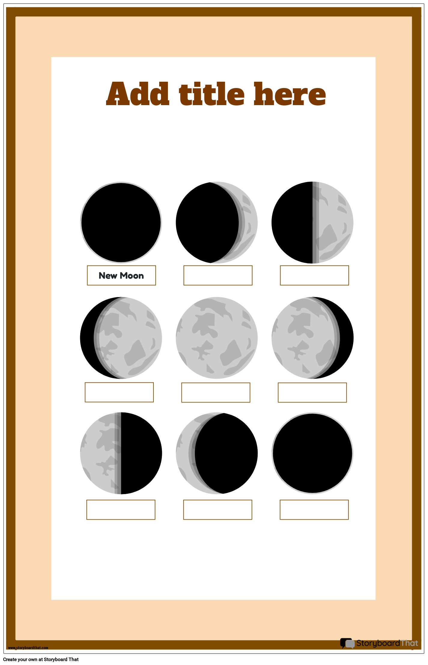 Free Moon Phases Posters For Kids Classroom
