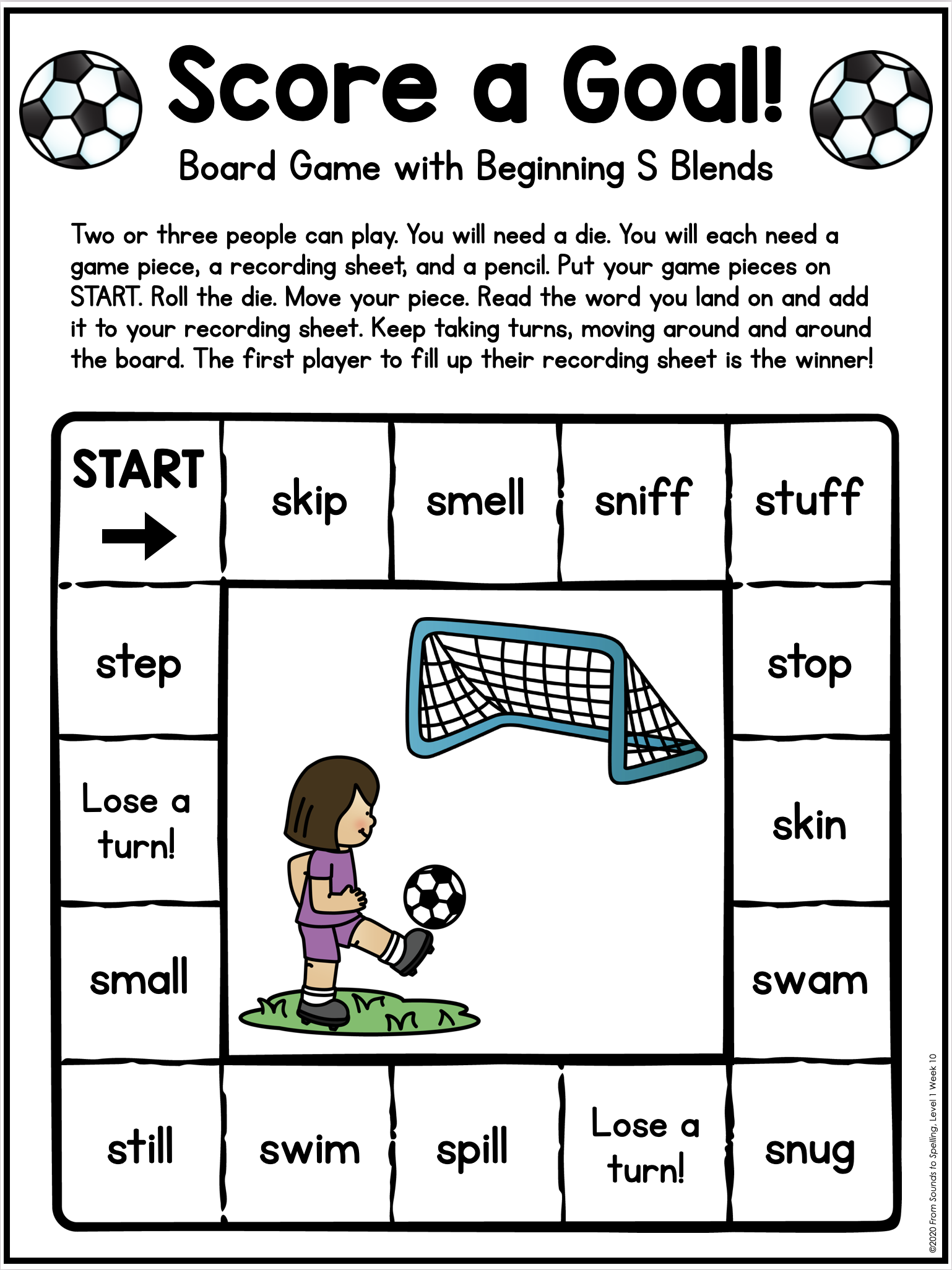 Free Phonics Printables
