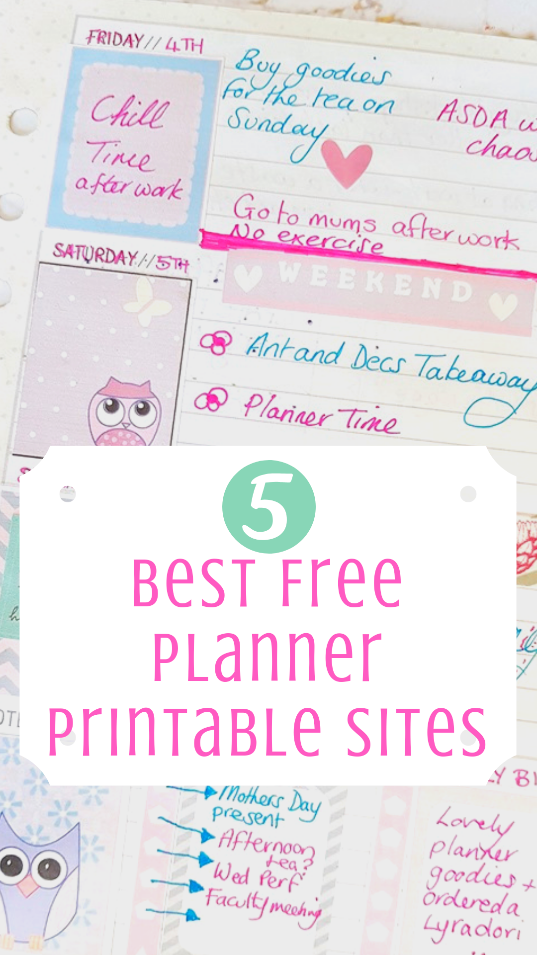 FREE Planner Printables The 5 Best Sites For Planner Stickers