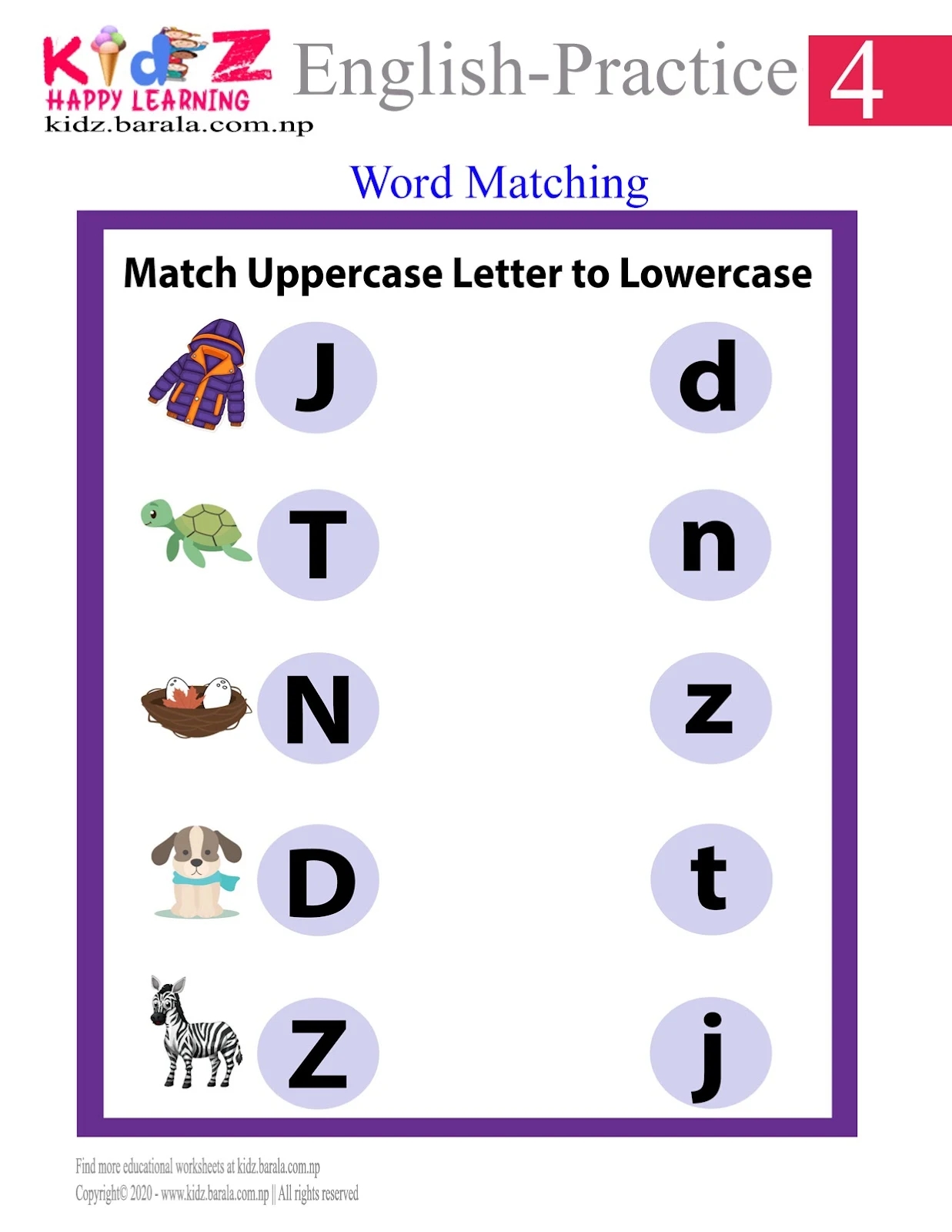 Free Printable English Worksheets