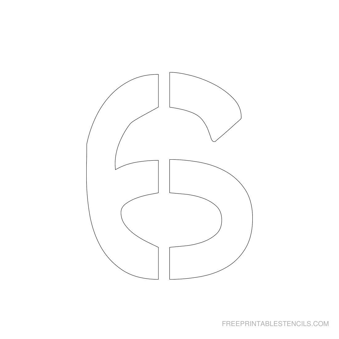 Number Stencils Printable Free