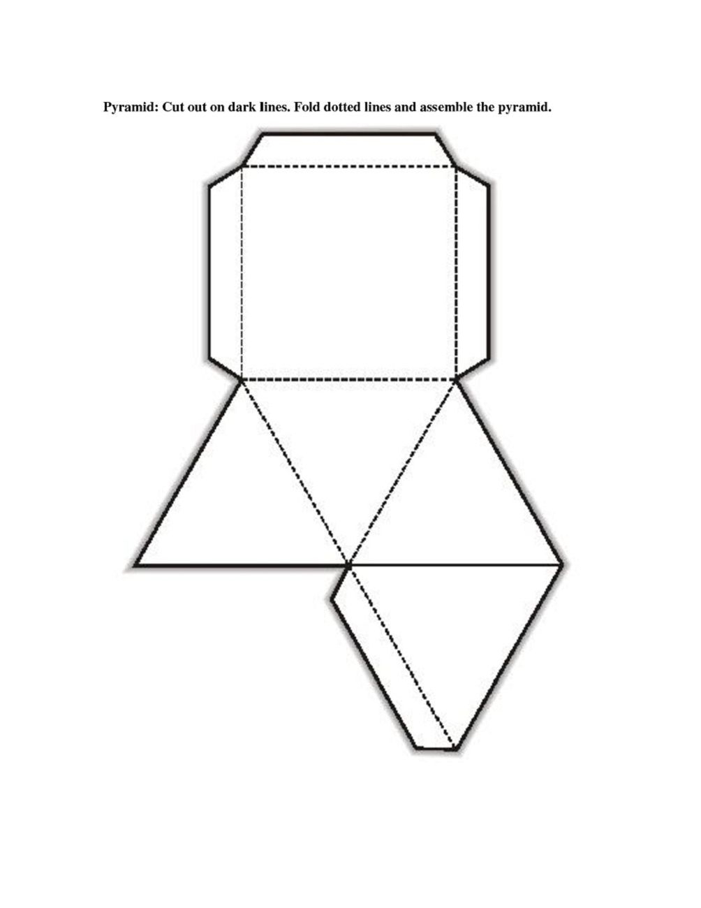 Free Printable 3d Shape Nets