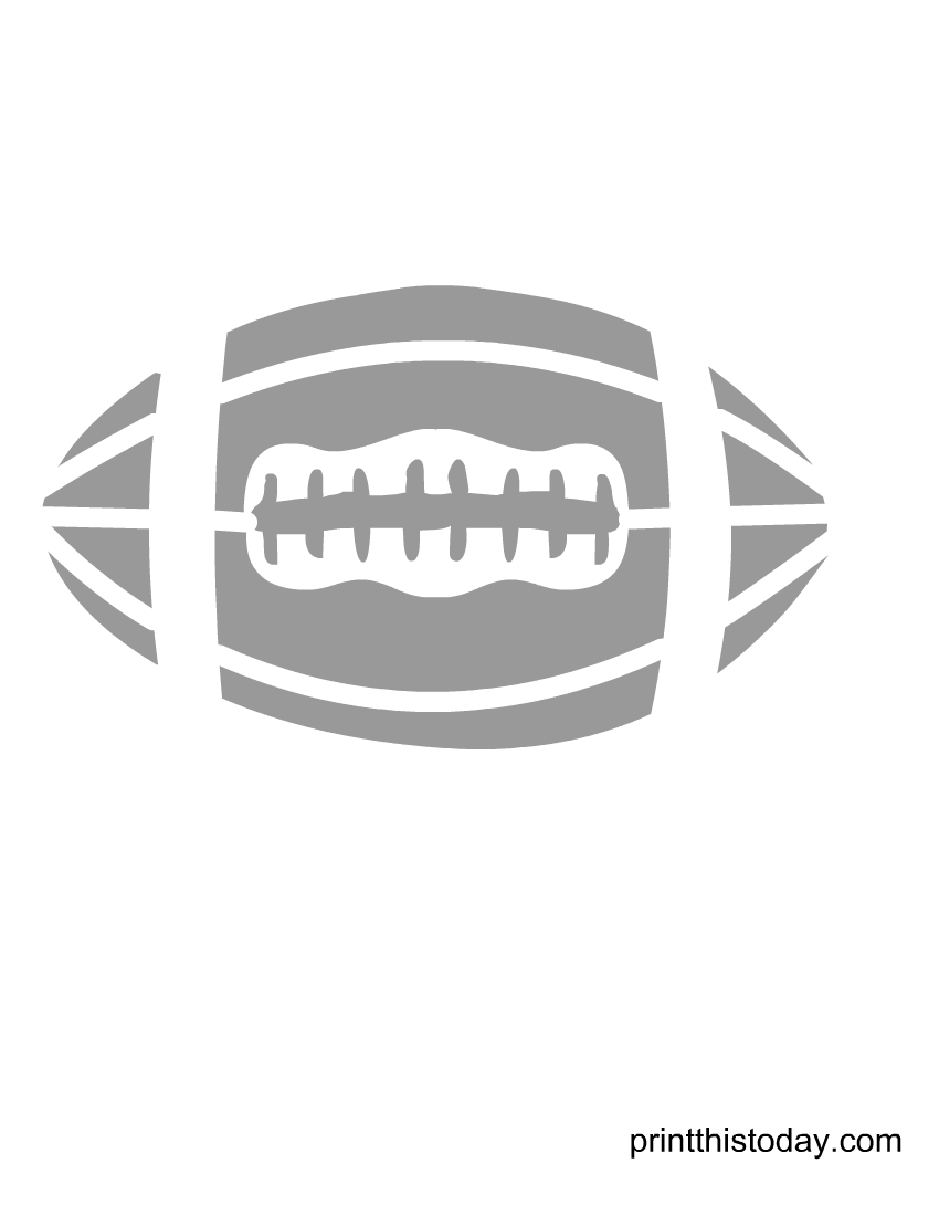 Free Printable American Football Stencils