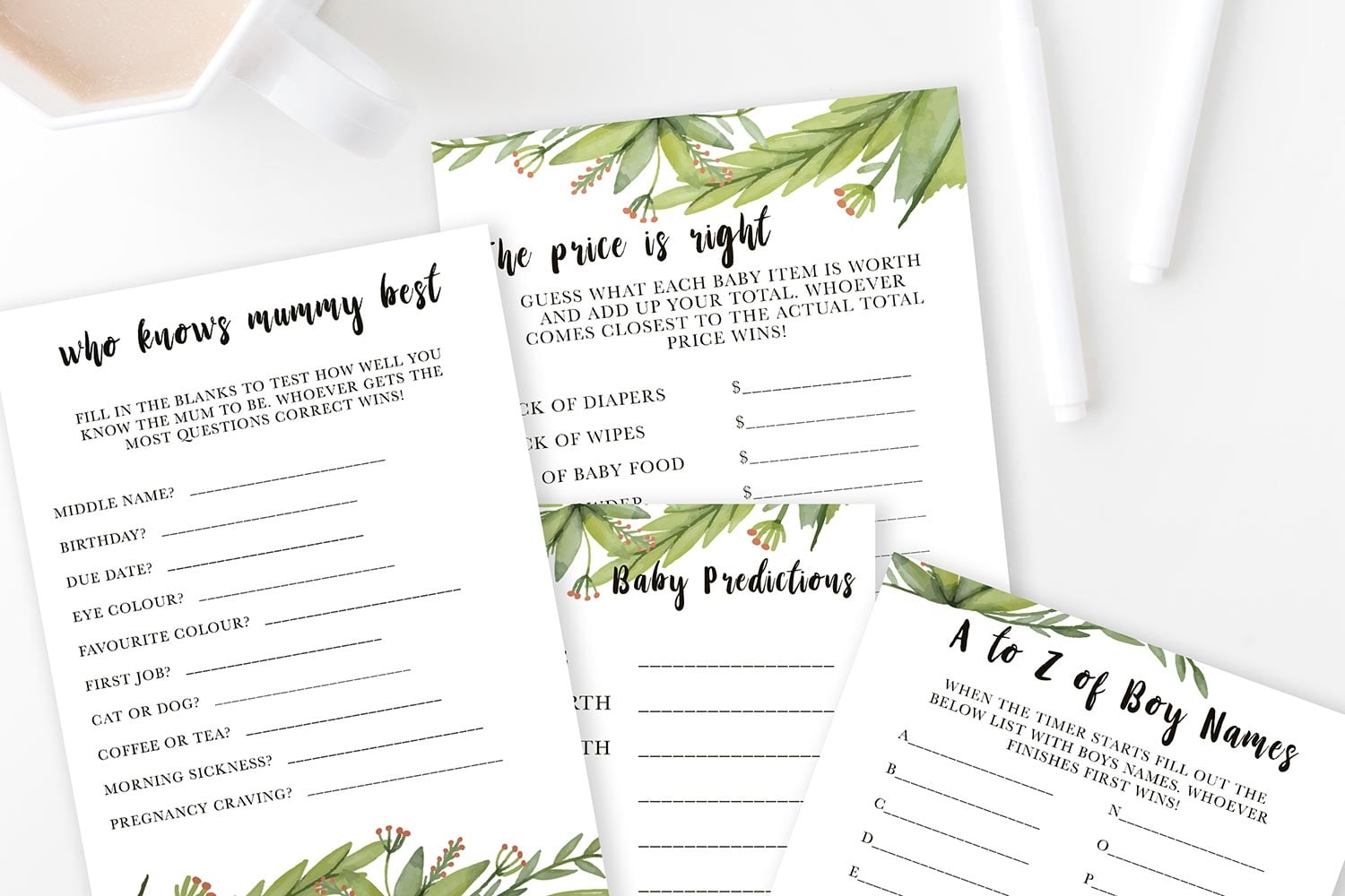 Free Baby Shower Printables