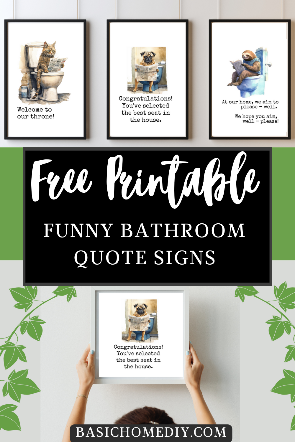 Free Printable Bathroom Wall Art Decor Ideas For Your Home