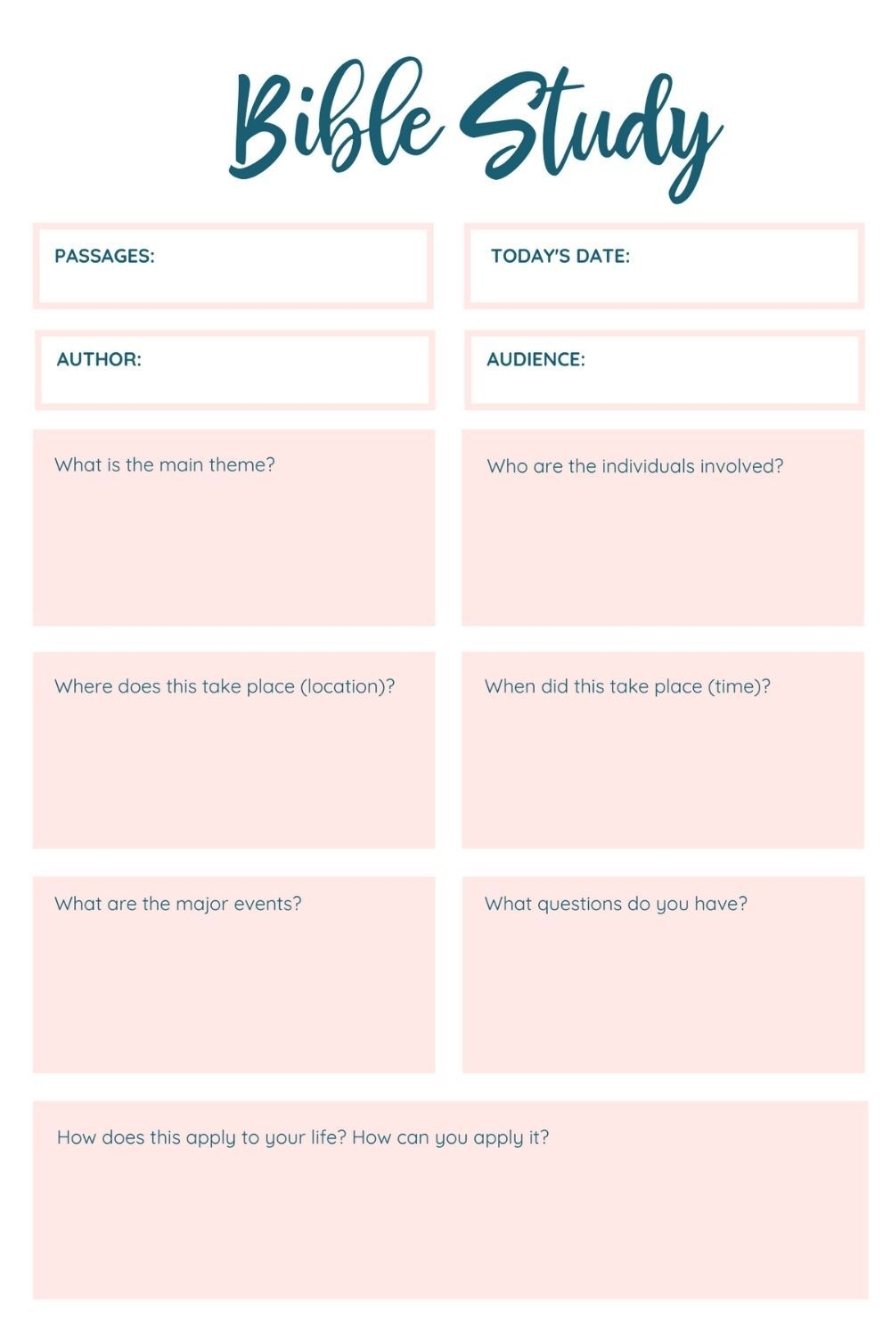 Free Printable Bible Lessons