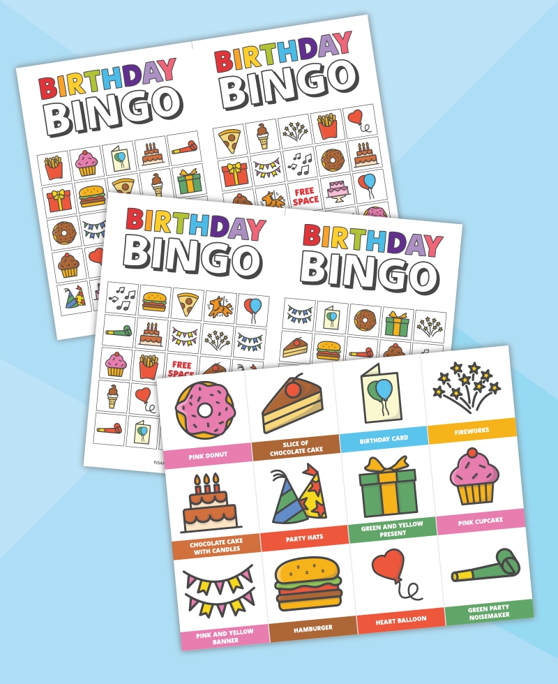 Free Printable Birthday Bingo For Kids Pjs And Paint