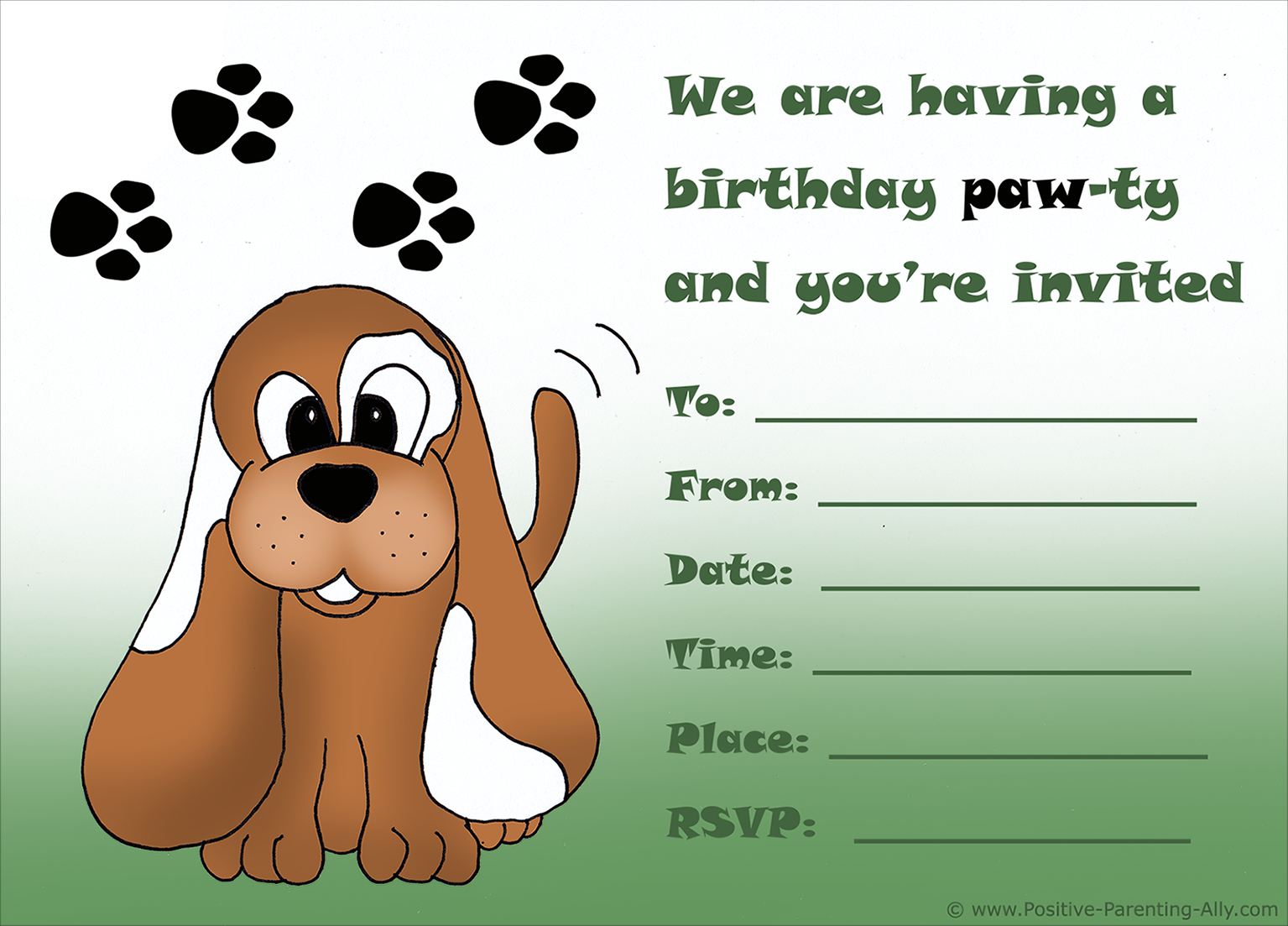 Free Printable Birthday Party Invites