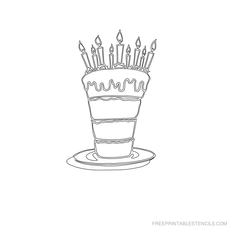 Cake Stencils Free Printable