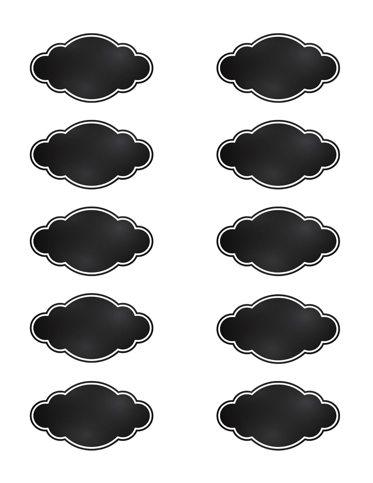 FREE Printable Chalkboard Style Pantry Labels