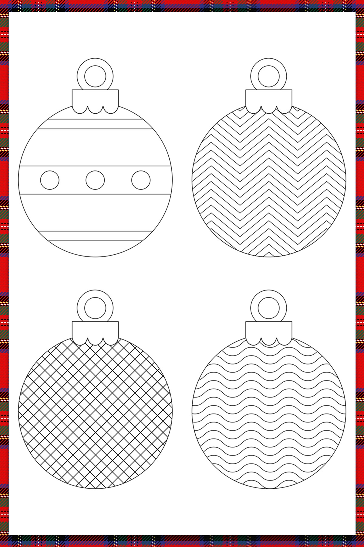 Free Printable Christmas Ornaments For Coloring