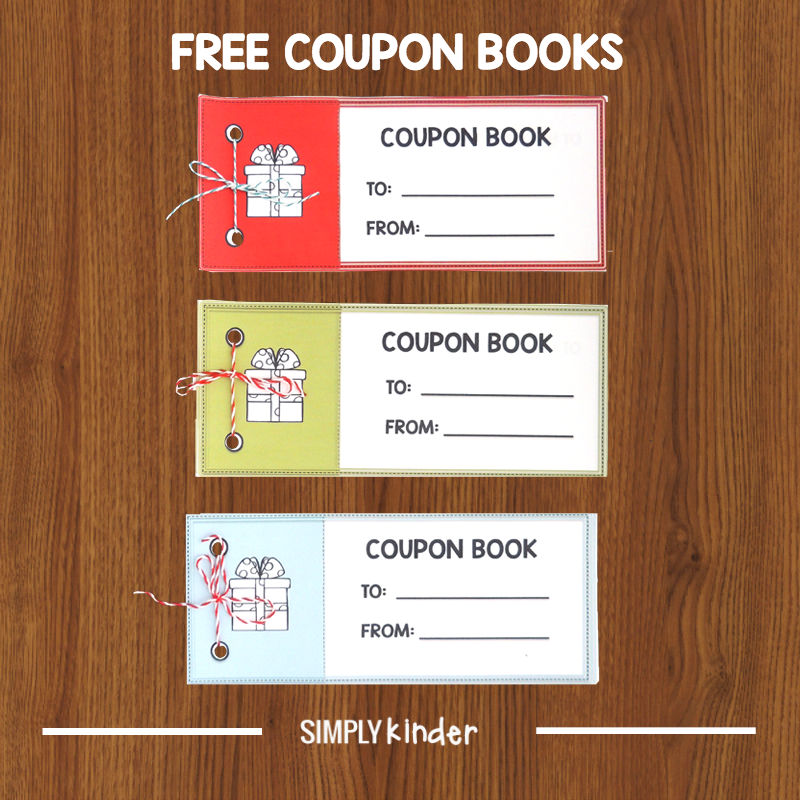 Free Printable Coupon Books For Kids To Make As Gifts Simply Kinder