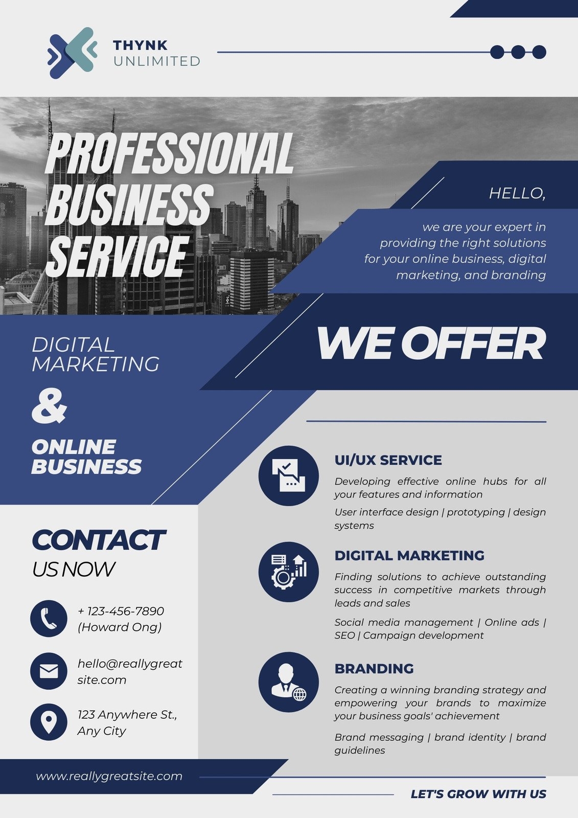 Free Printable Customizable Business Flyer Templates Canva