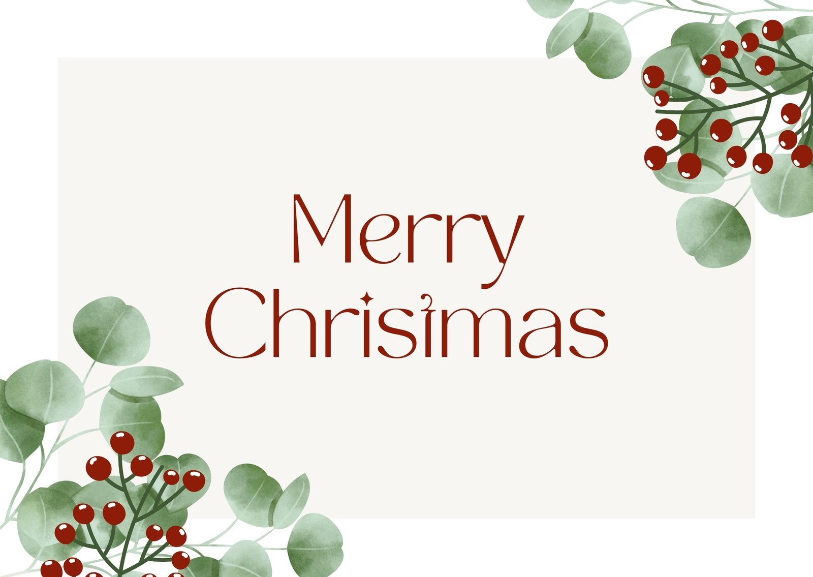 Free Printable Christmas Postcard