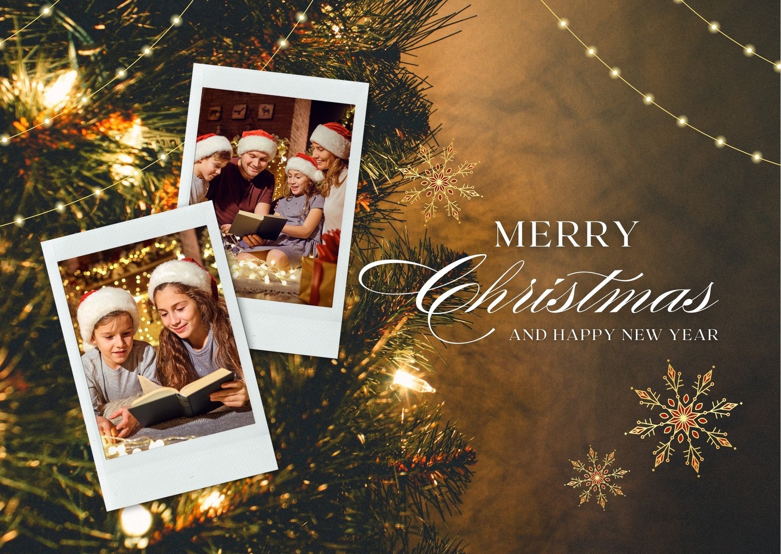 Free Printable Customizable Christmas Postcard Templates Canva