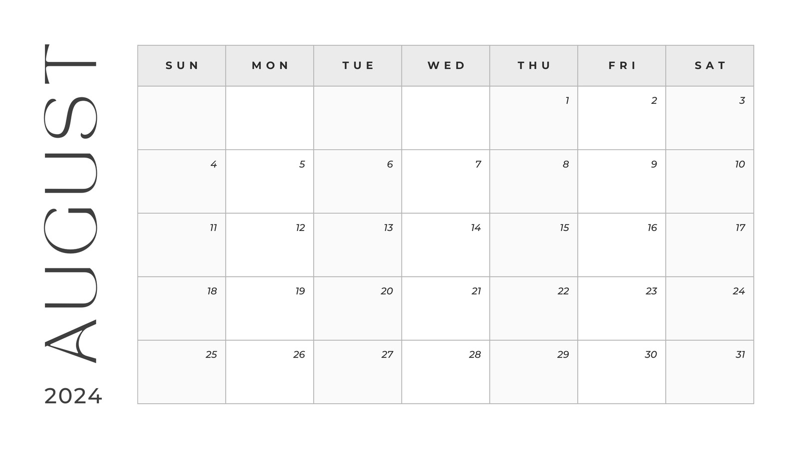 Free Printable Customizable Monthly Calendar Templates Canva
