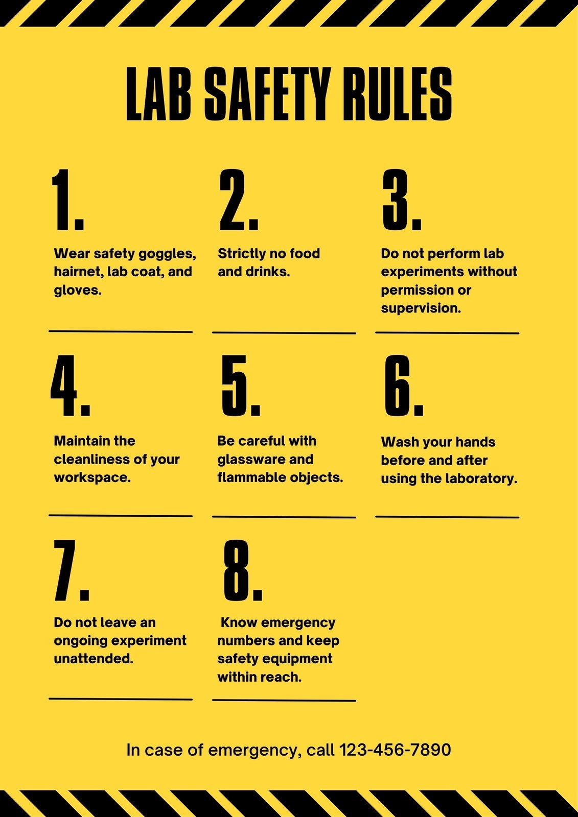 Free Printable Customizable Safety Poster Templates Canva