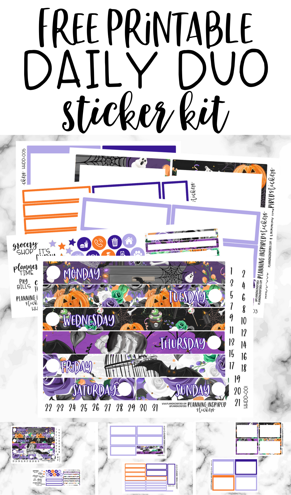 Free Planner Printable Sticker Kits