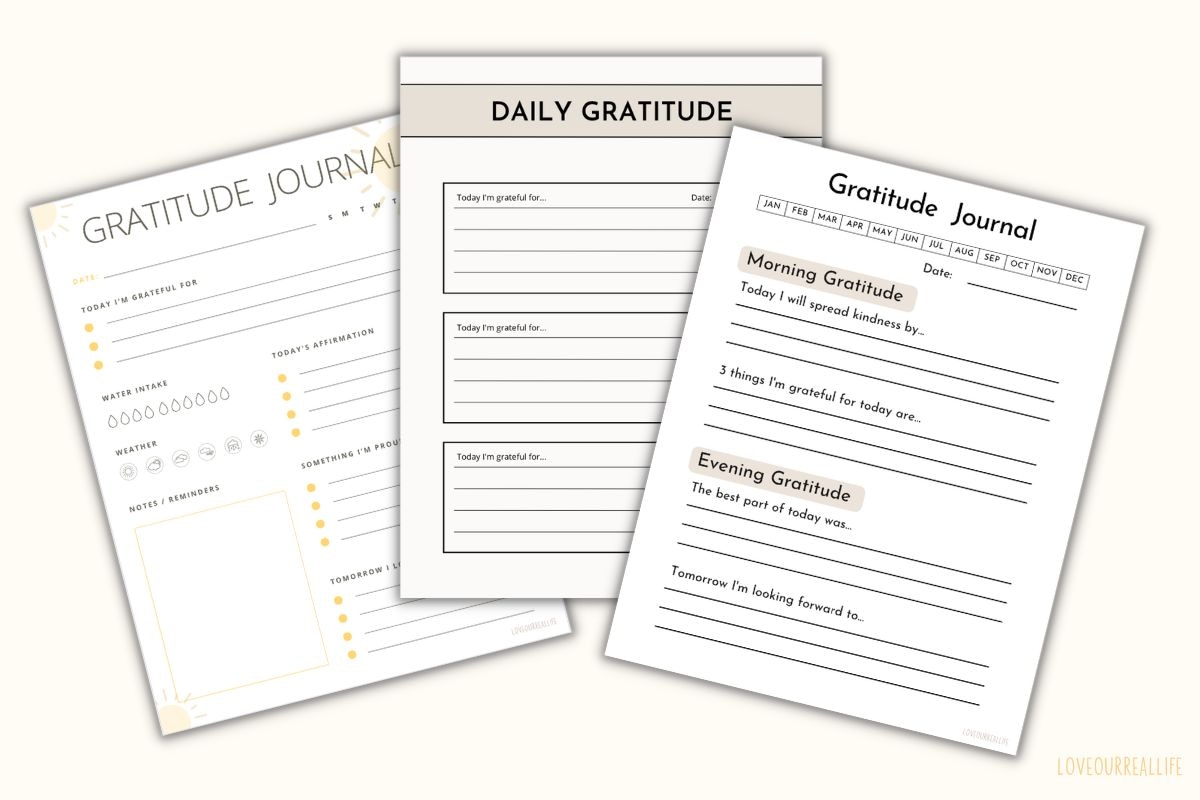 Free Printable Gratitude Journal Prompts