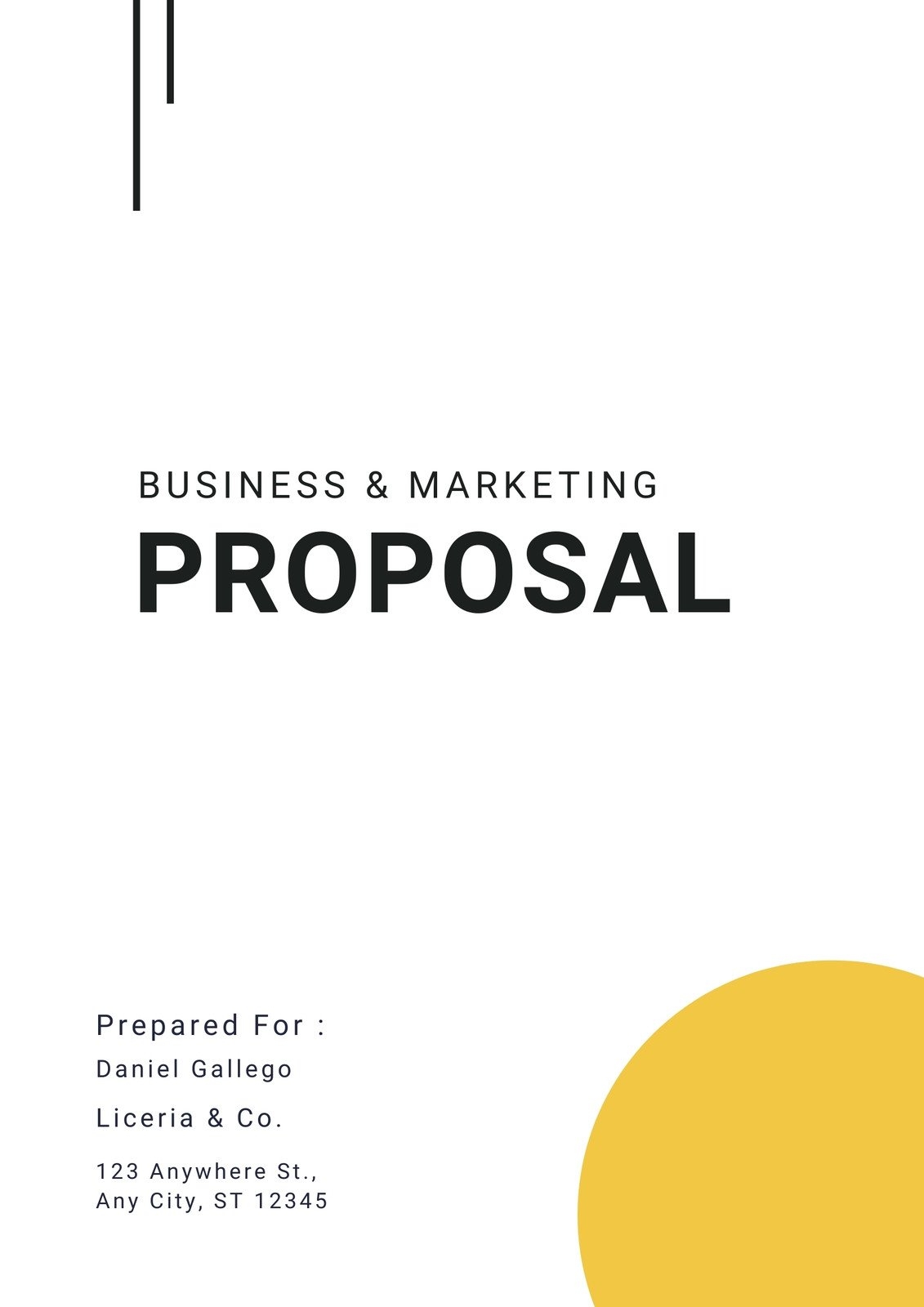 Printable Proposal Templates Free