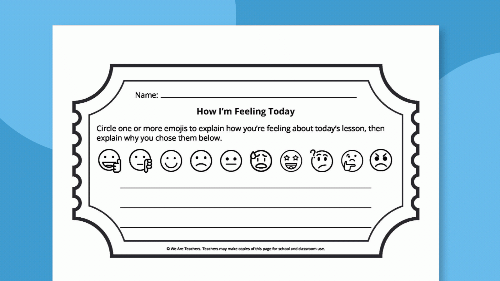 Ticket Free Printable
