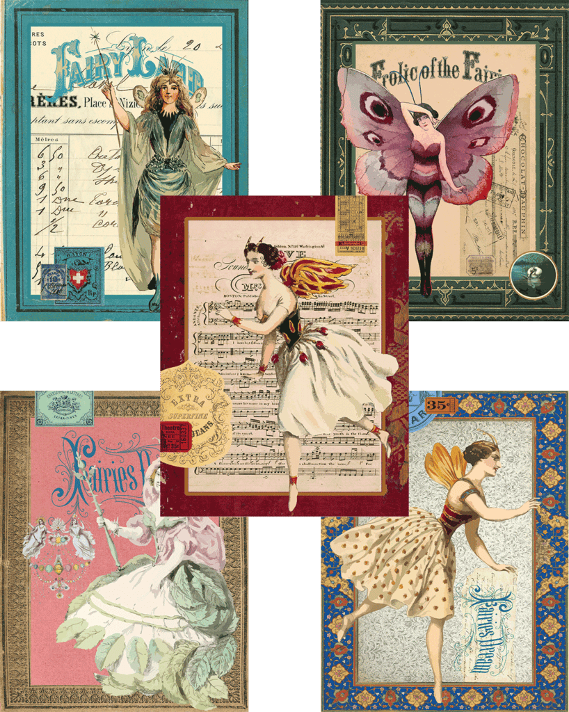 Free Printable Collage Sheets Fairies