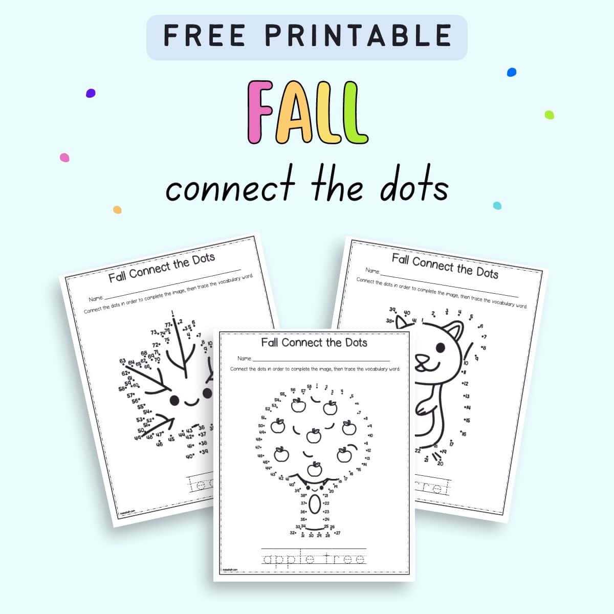 Dot To Dot Free Printables