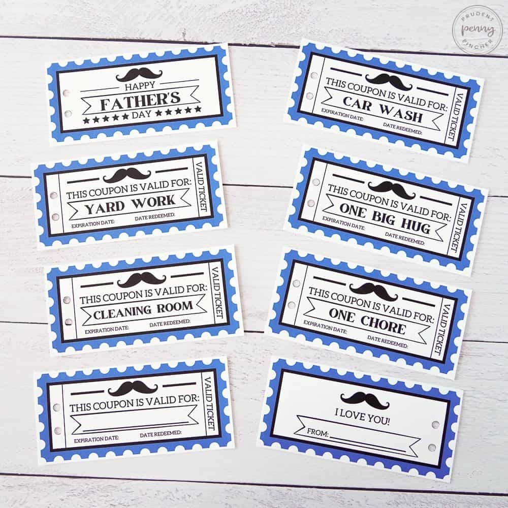 Free Printable Father s Day Coupon Book Prudent Penny Pincher