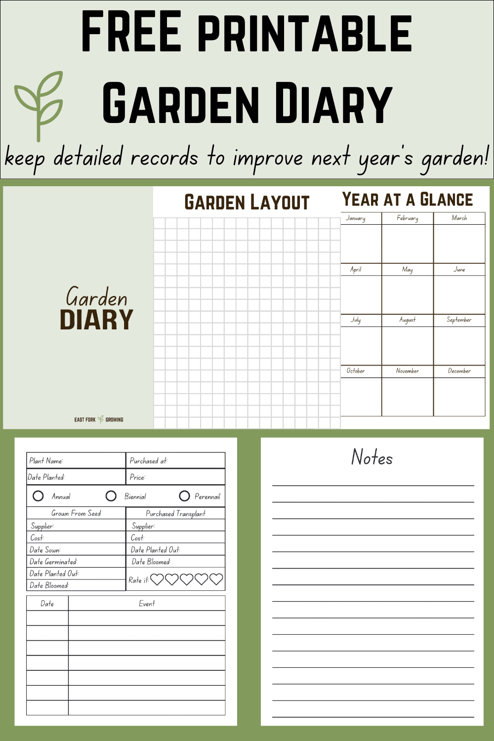 Free Printable Garden Planner