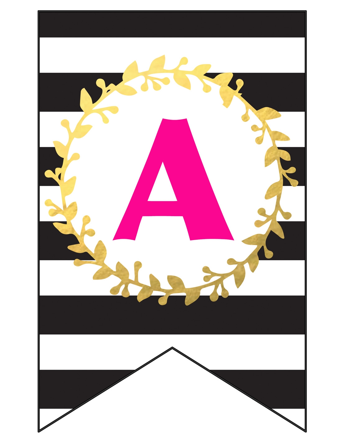 Free Printable Banner Letters Pdf