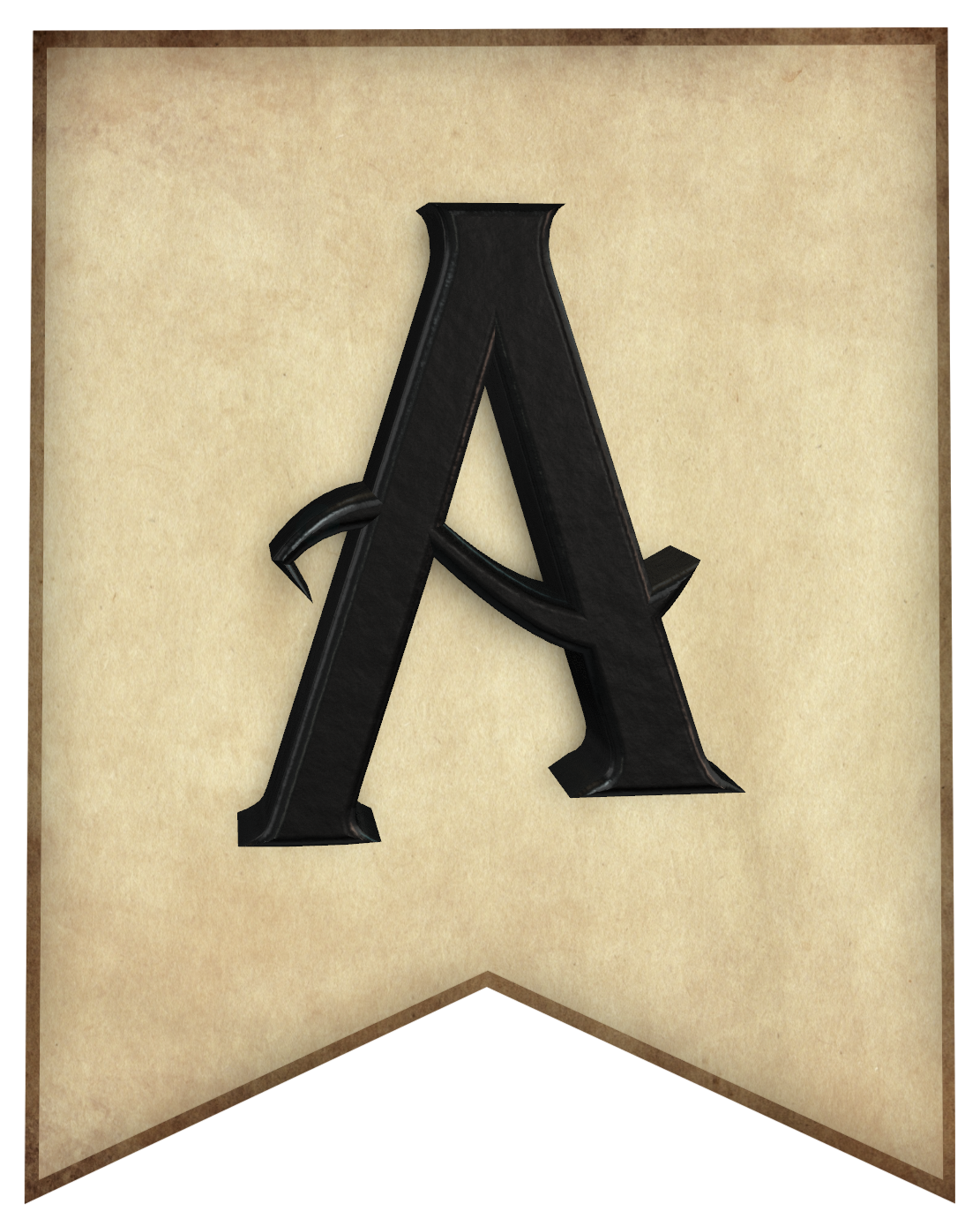 Free Printable Harry Potter Banner Letters Paper Trail Design