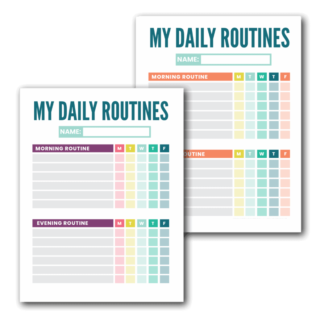 Free Kids Routine Printables