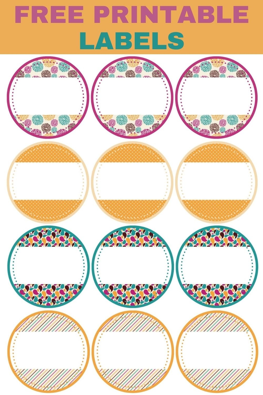 Free Printable Labels Sweet Pea