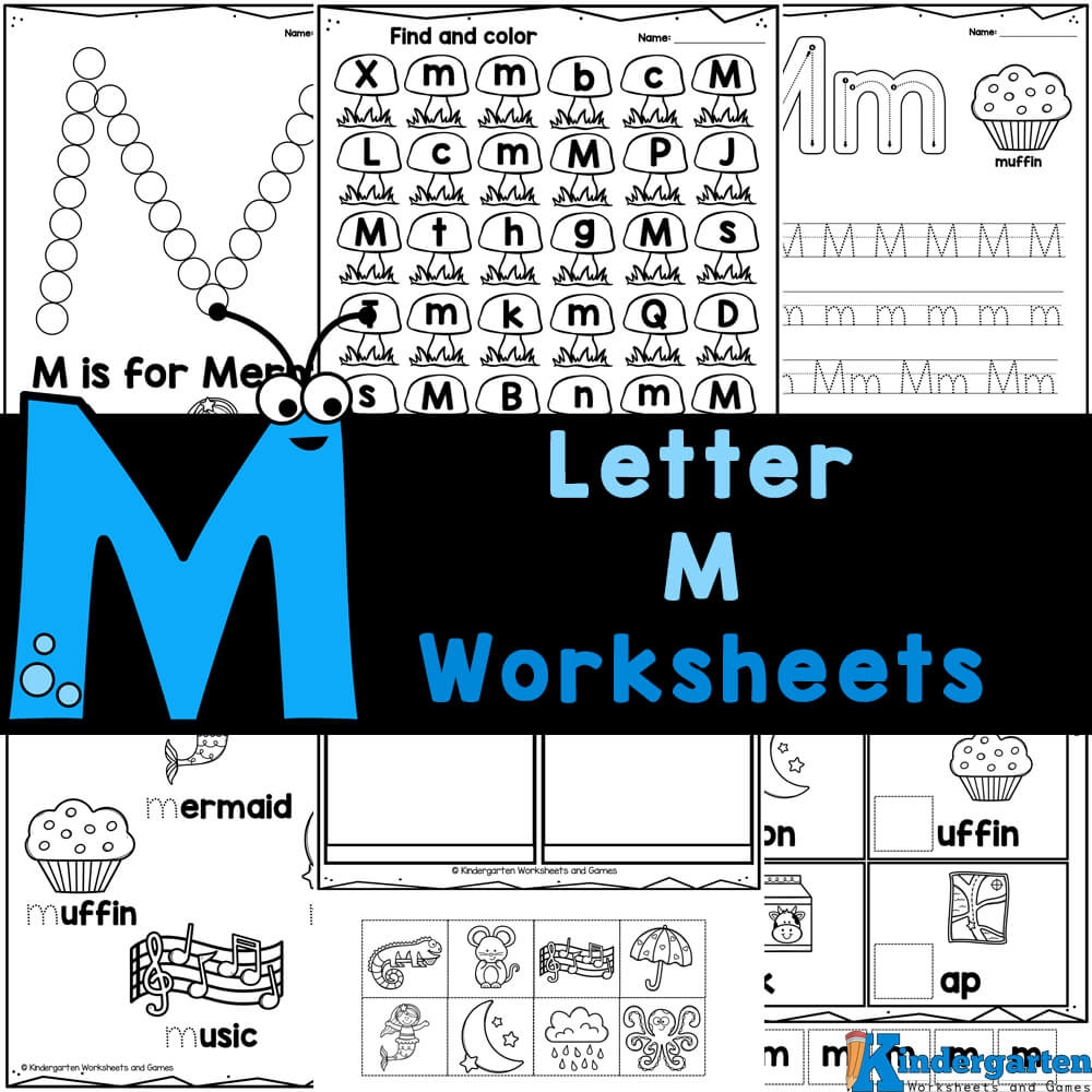 FREE Printable Letter M Worksheets For Kindergarten