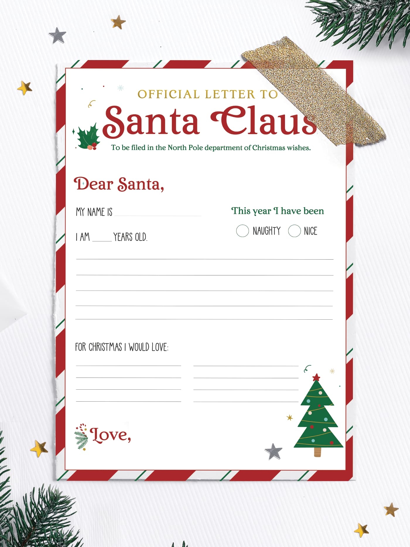 Printable Santa Letter Free